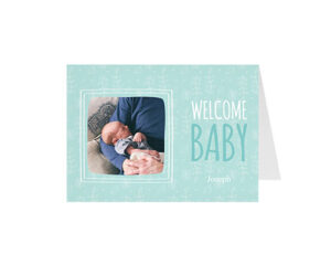 Welcome Baby-Panoramska savijena čestitka