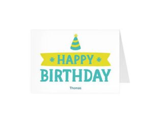 Party Hat-Panoramska savijena čestitka