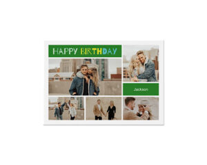 Green Collage-Panoramska čestitka