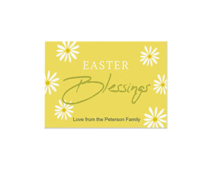 Yellow Easter Blessings-Panoramska čestitka