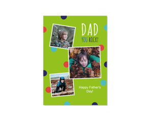 Dad You Rock-Portretna čestitka