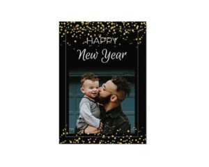 Happy New Year-Portretna čestitka