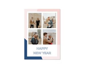 Happy New Year-Portretna čestitka