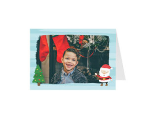 Fun Santa Holiday-Panoramska savijena čestitka