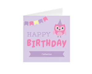 Party Owl-Kvadratna savijena čestitka