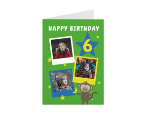 Monkey-Portretna savijena čestitka