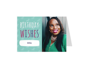 Aqua Unicorn-Panoramska savijena čestitka