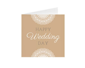 Lace Wedding-Kvadratna savijena kartica