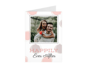 Dotty Wedding-Portretna savijena kartica