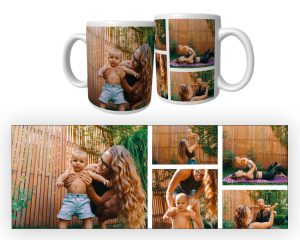 Šalica s jednostavnom grafikom